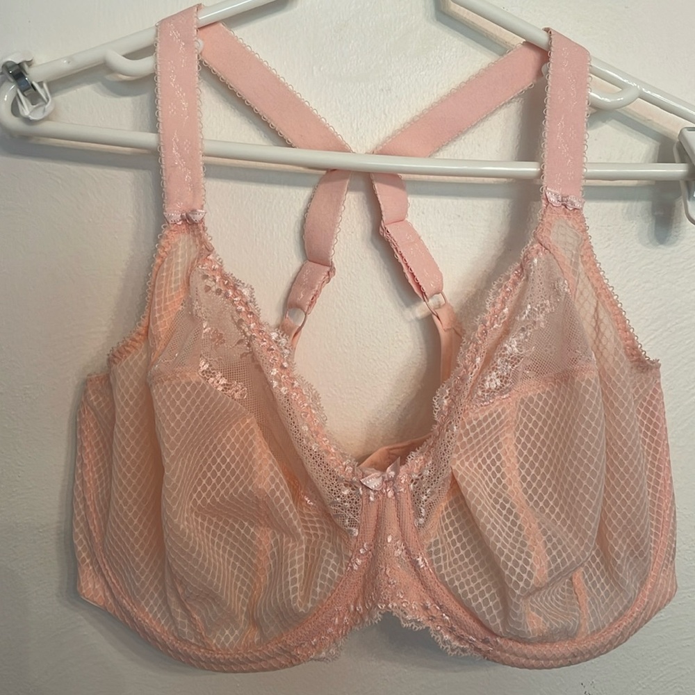 Elomi Charley Side Support Plunge Bra Ballet Pink NWOT